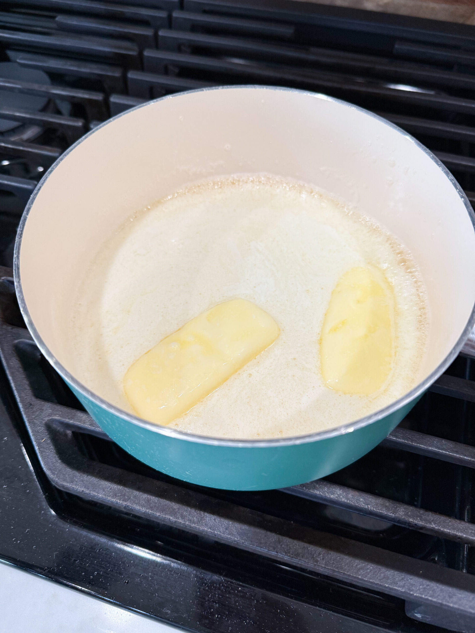 Melt butter in a sauce pan