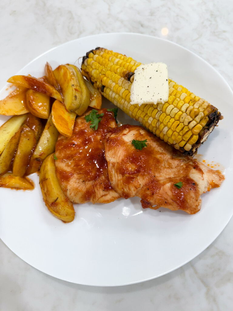 delicious sheet pan bbq chicken