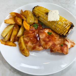 easy sheet pan bbq chicken