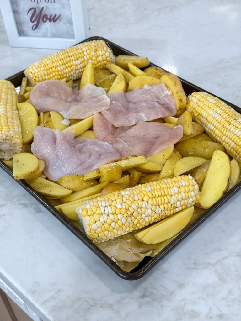 how to prepare sheet pan bbq chicken
