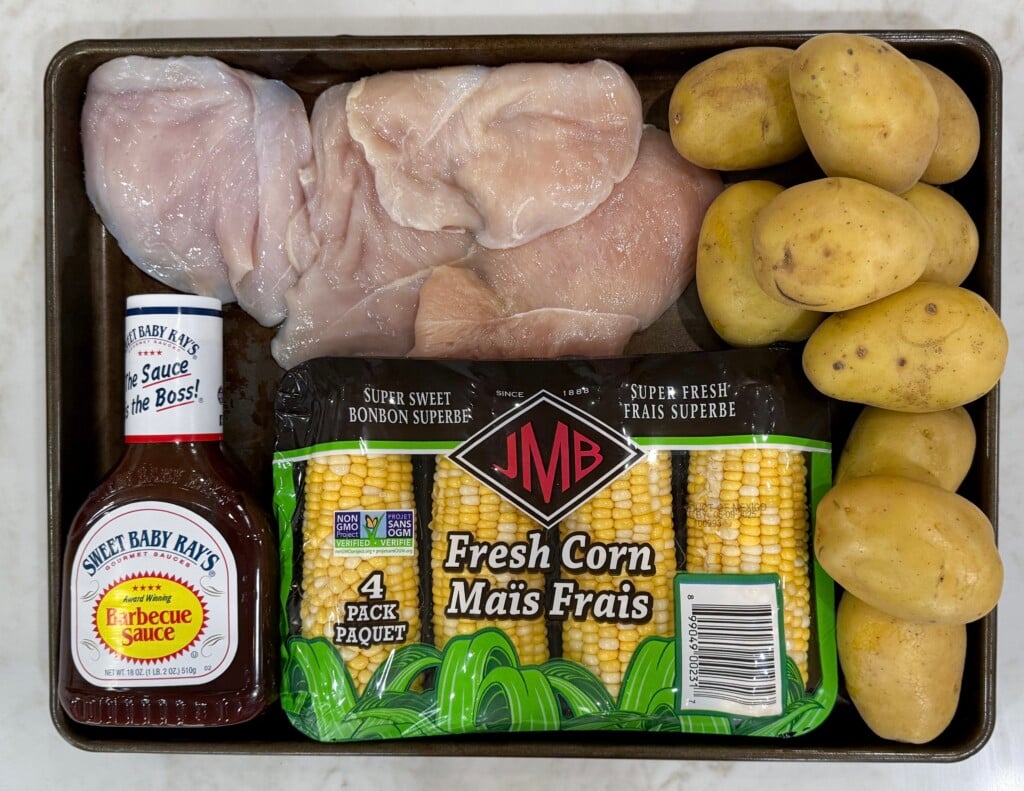 sheet pan bbq chicken ingredients