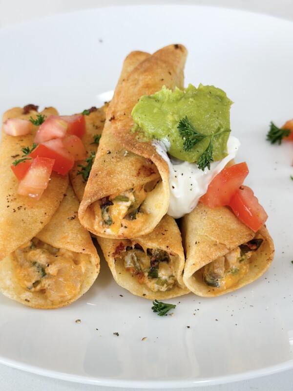 cheesy chicken taquitos