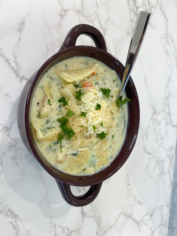 one pot white chicken lasagna soup