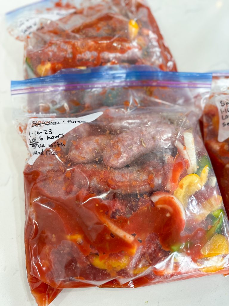 slow cooker sausage and peppers