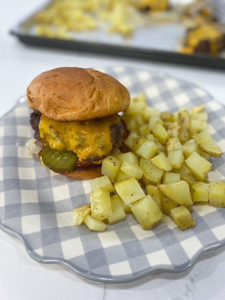 sheet pan burgers