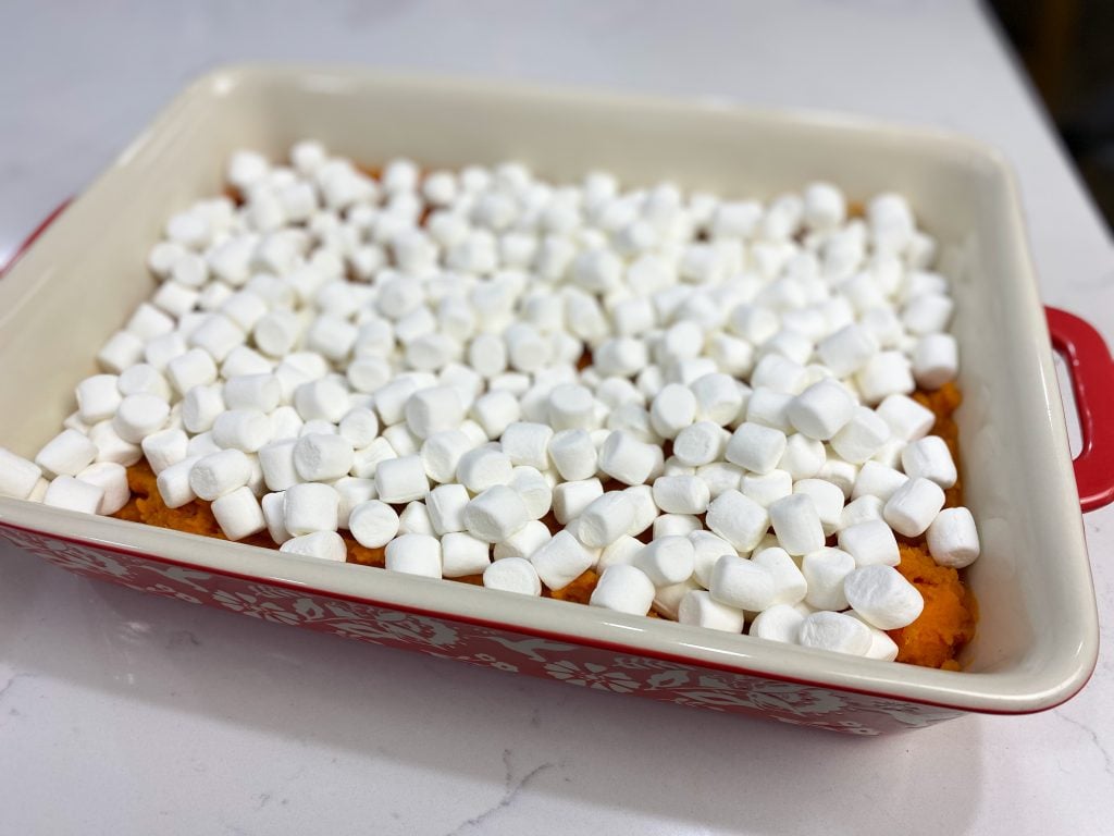 sweet potato casserole with marshmallows