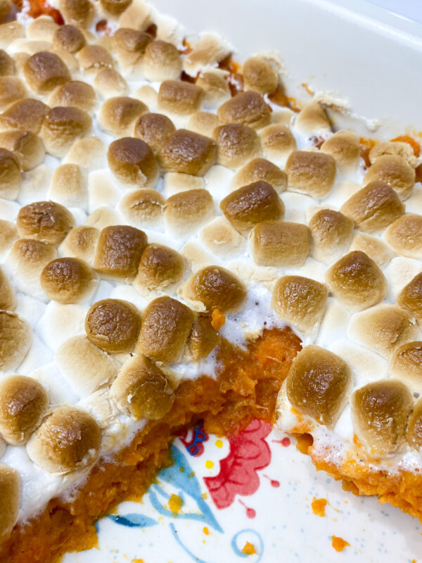 sweet potato casserole with marshmallows