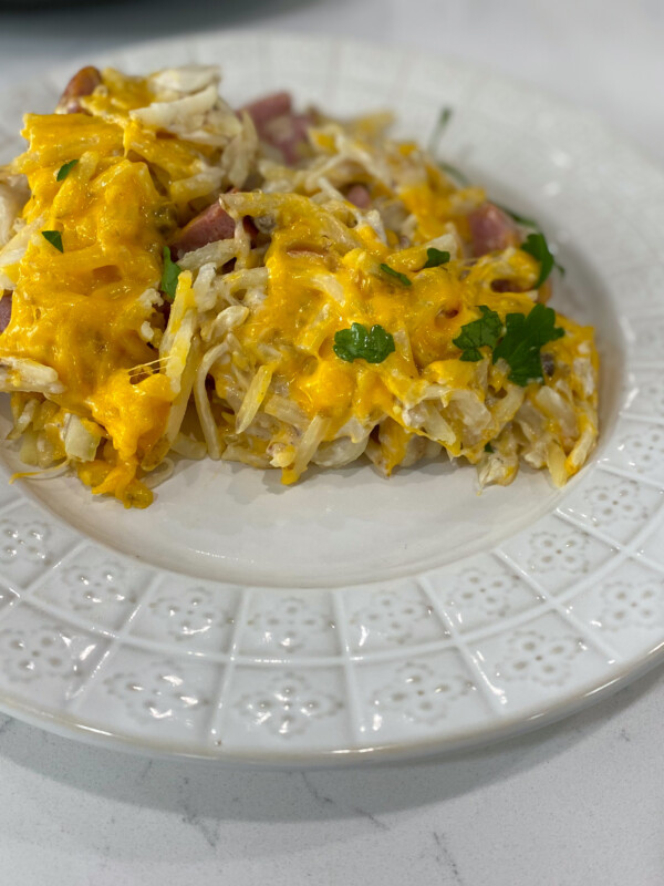 ham casserole with biscuits