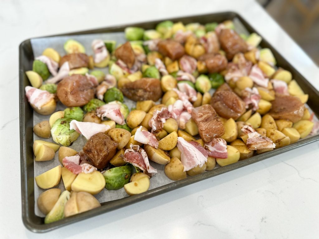 sheet pan balsamic chicken