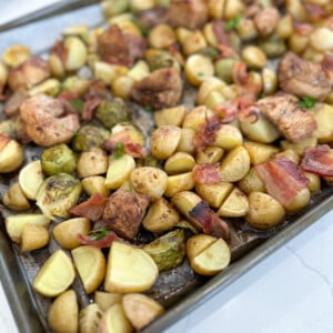 sheet pan balsamic chicken