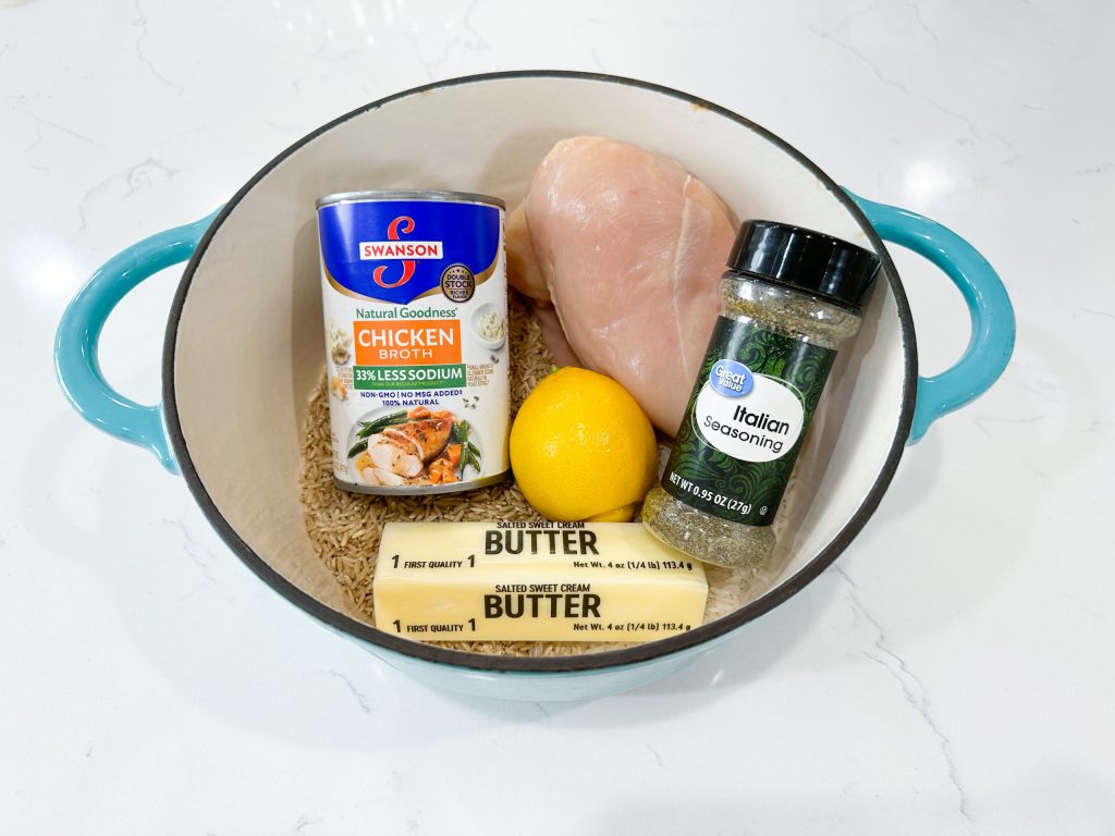 One Pot Lemon Chicken and Rice