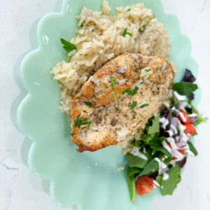 One Pot Lemon Chicken and Rice