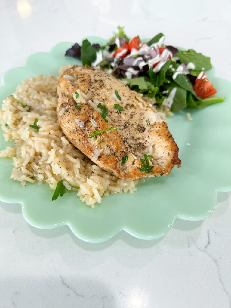One Pot Lemon Chicken and Rice