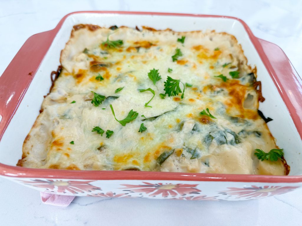 chicken and spinach lasagna