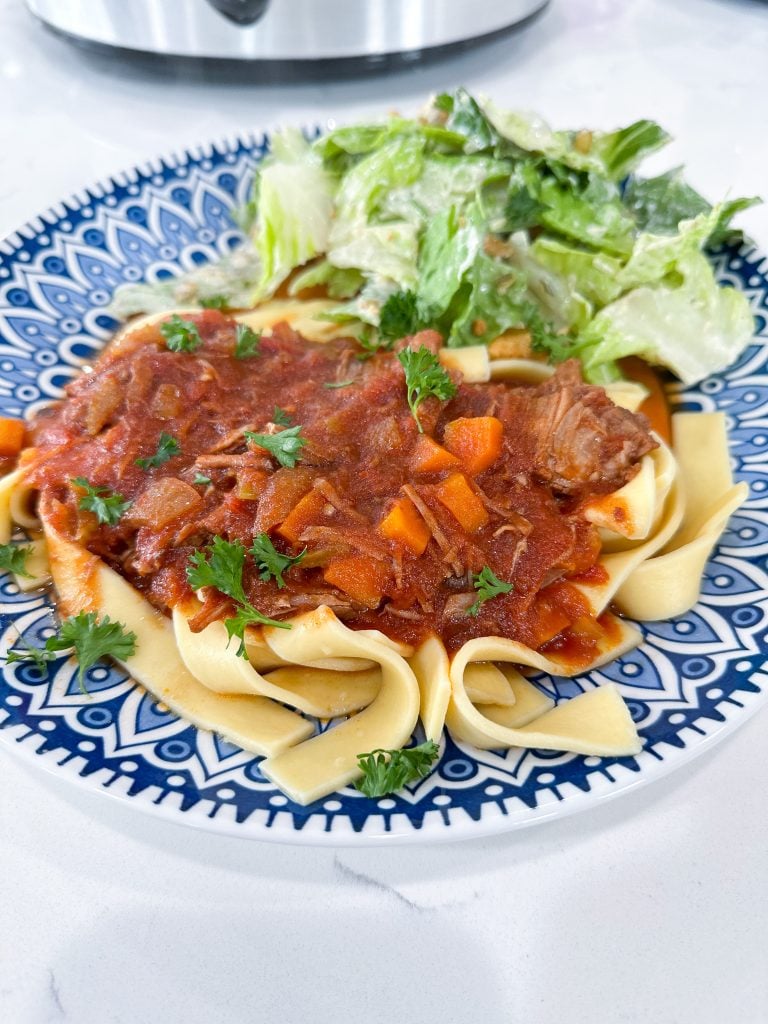 slow cooker beef ragu
