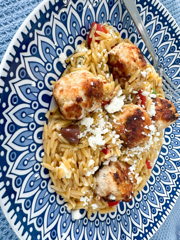 greek meatballs with orzo