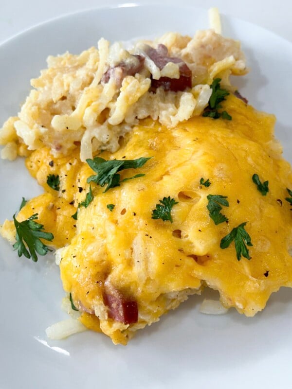 Dump and Go Sausage Hashbrown Casserole