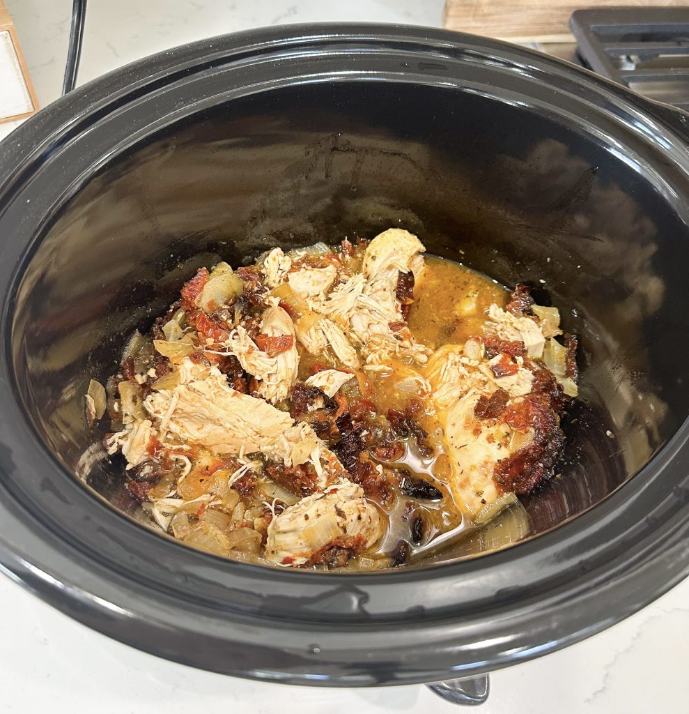 slow cooker chicken and orzo