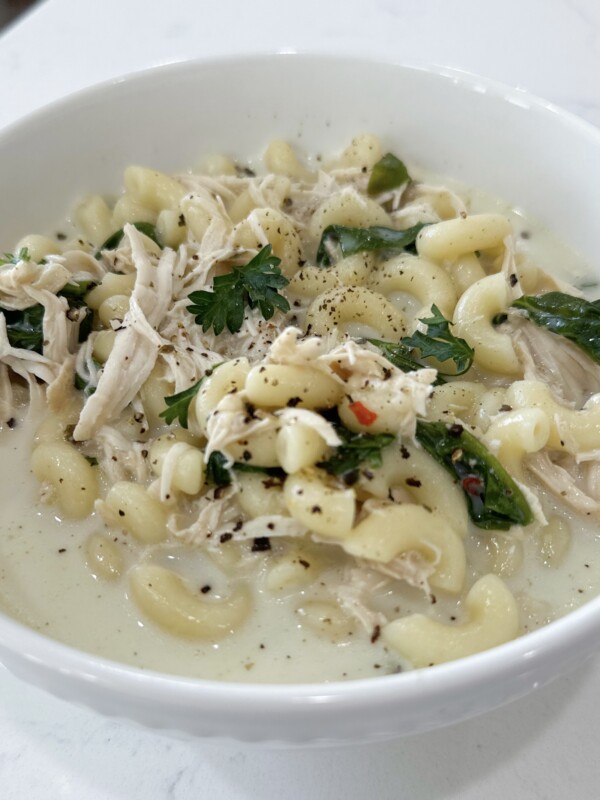 slow cooker Italian chicken noodle soup