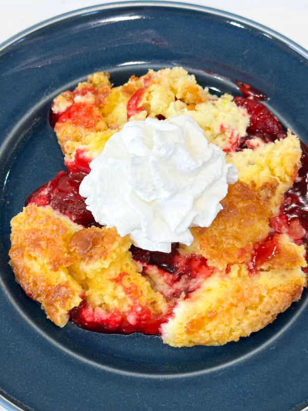 Strawberry Cheesecake Dump Cake