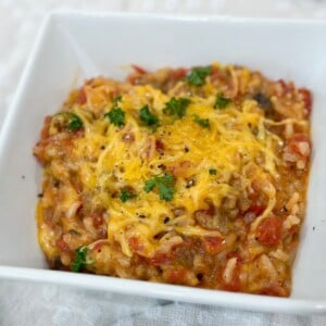 hamburger rice casserole dinner recipe