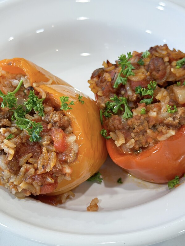 slow cooker stuffed peppers