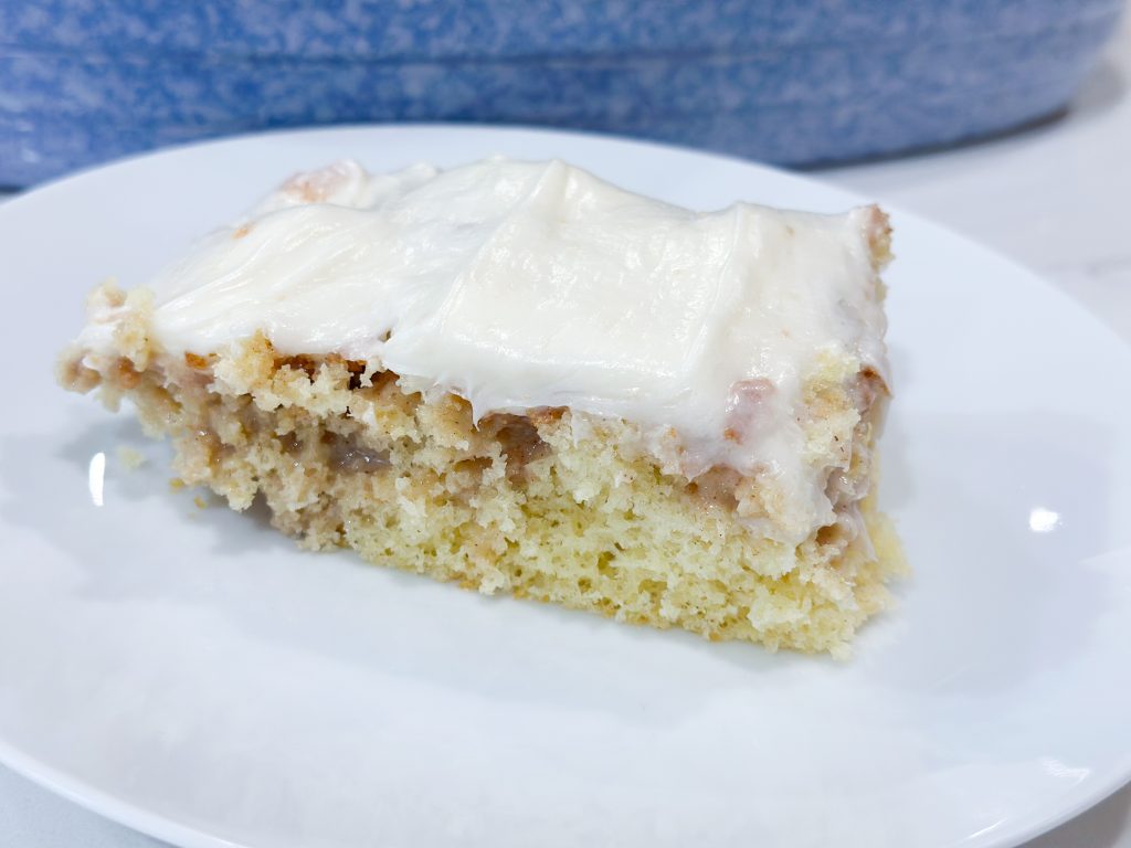 the best cinnamon roll poke cake