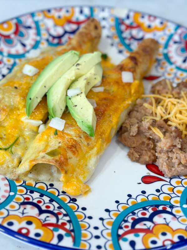 tasty honey lime chicken enchiladas