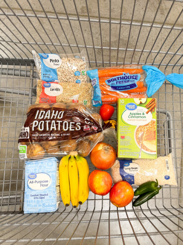$12 budget meal plan grocery haul