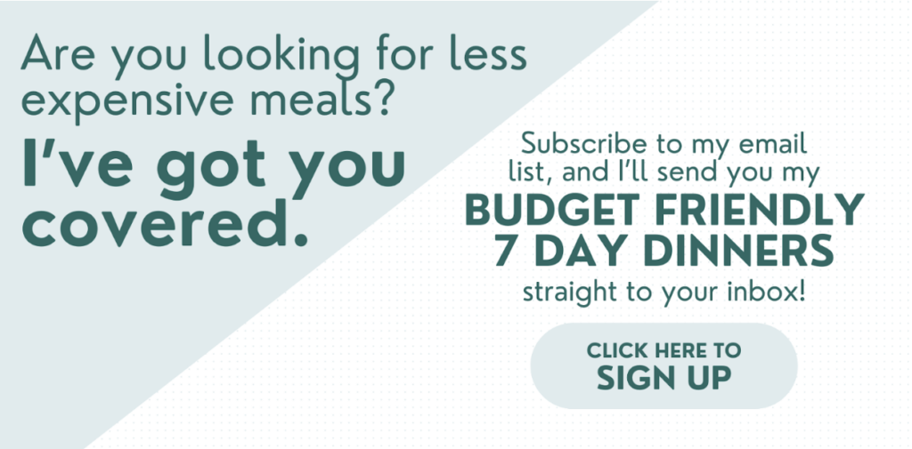 budget friendly meal plan