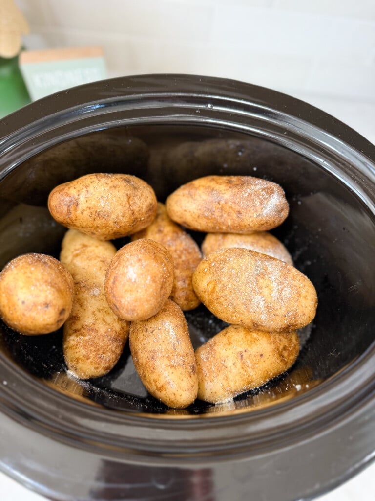 easy slow cooker baked potato method
