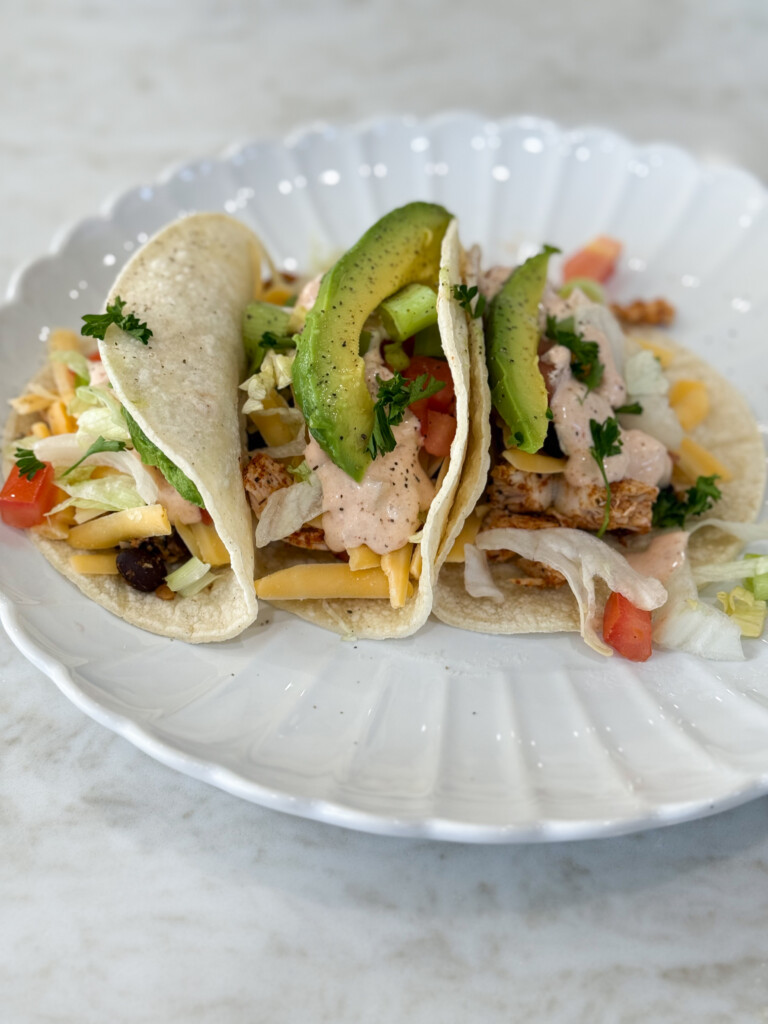 pinterest chicken taco wrap with creamy salsa ranch
