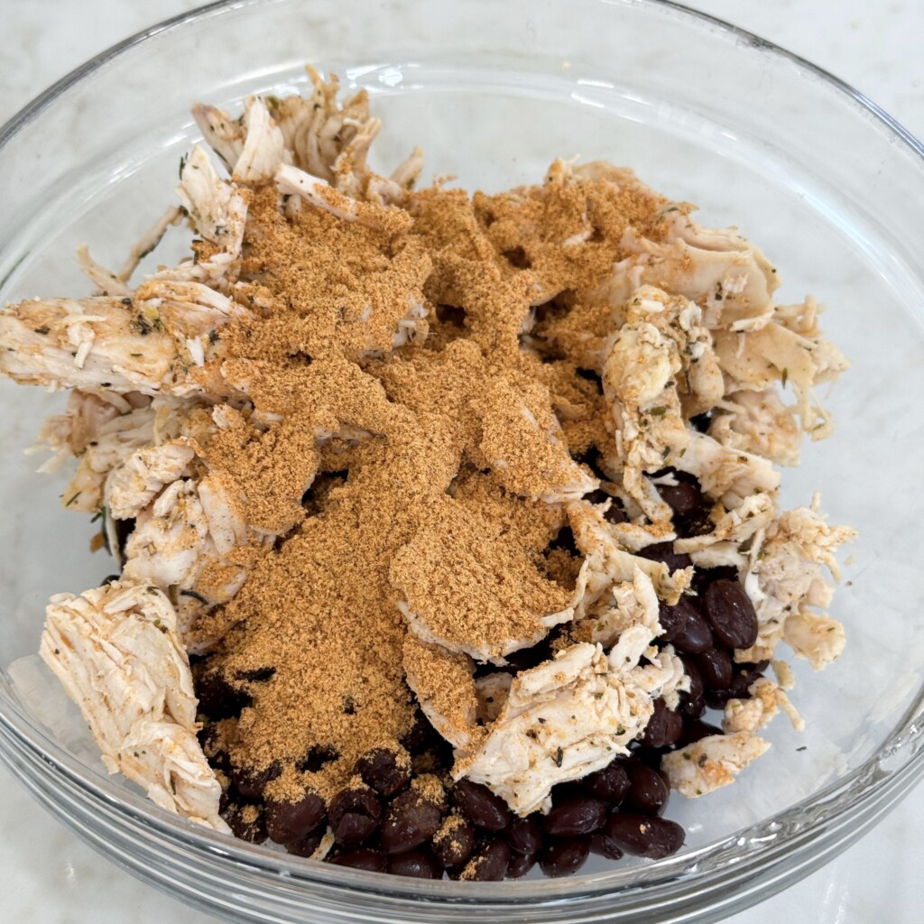 seasoned chicken mixture