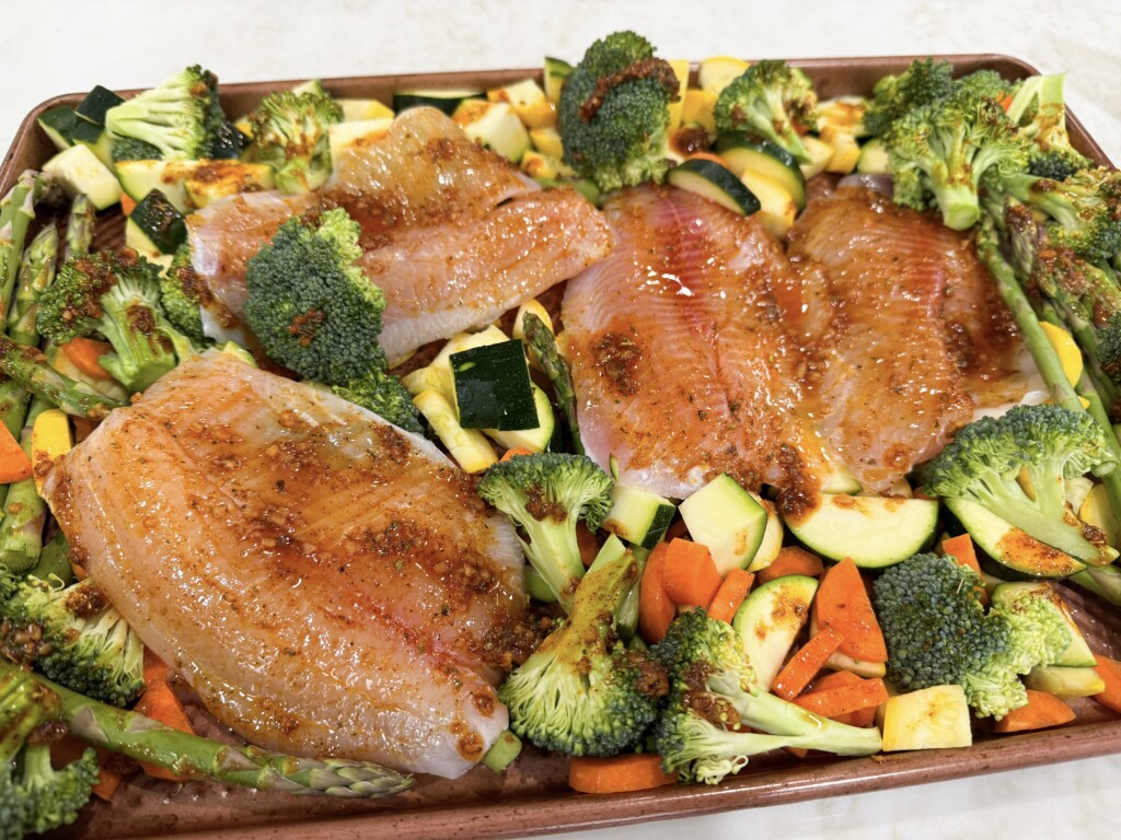 easy sheet pan tilapia