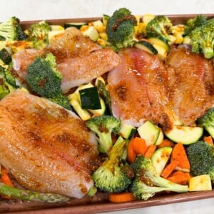 easy sheet pan tilapia
