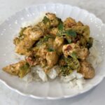 easy chicken, broccoli and tomato dinner