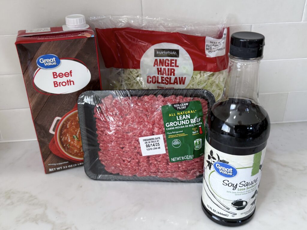 Egg roll in a bowl ingredients