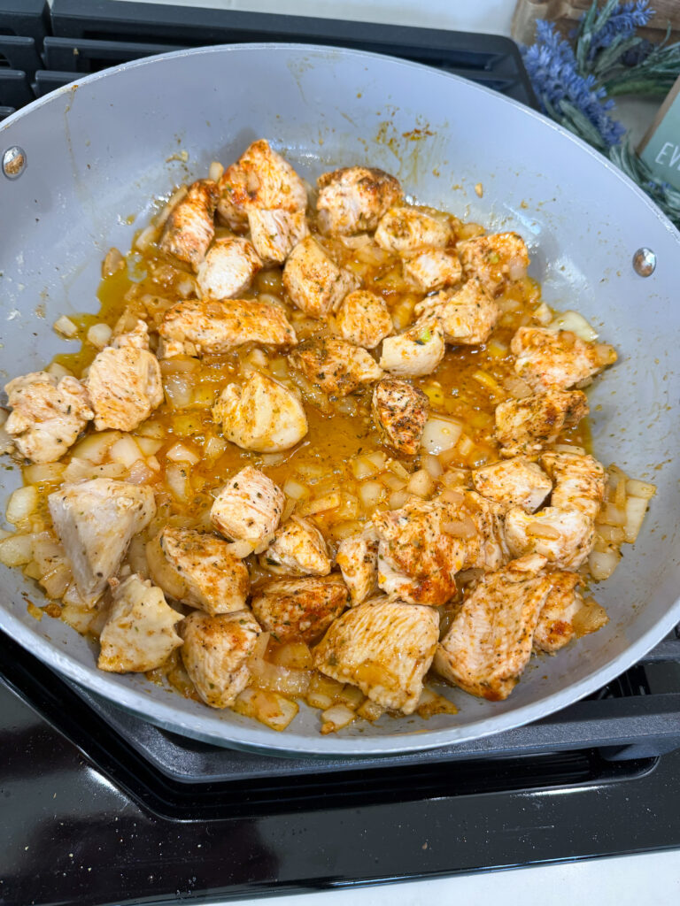 chicken and onions for simple dinner