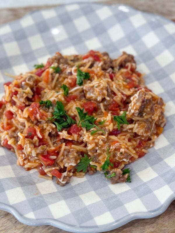 Simple Italian Sausage and Rice dinner