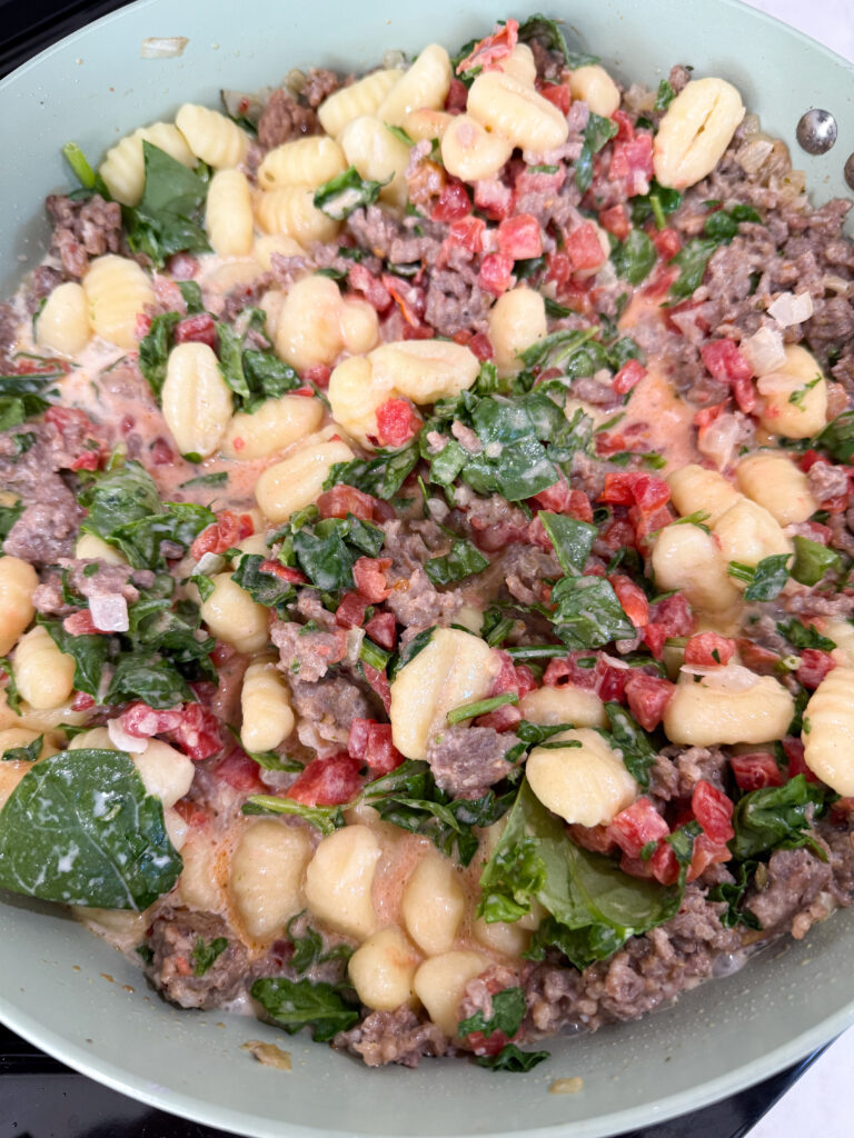 Add all other ingredients to gnocchi