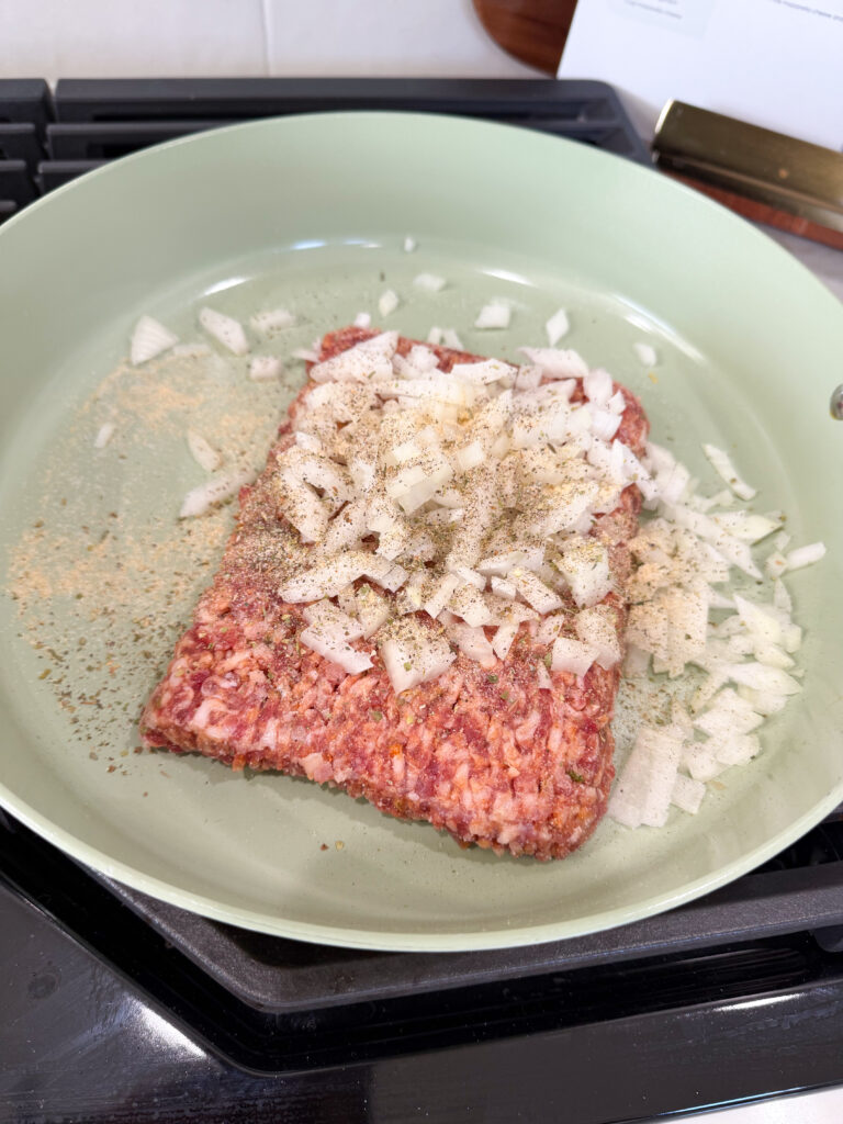 Cook meat for gnocchi
