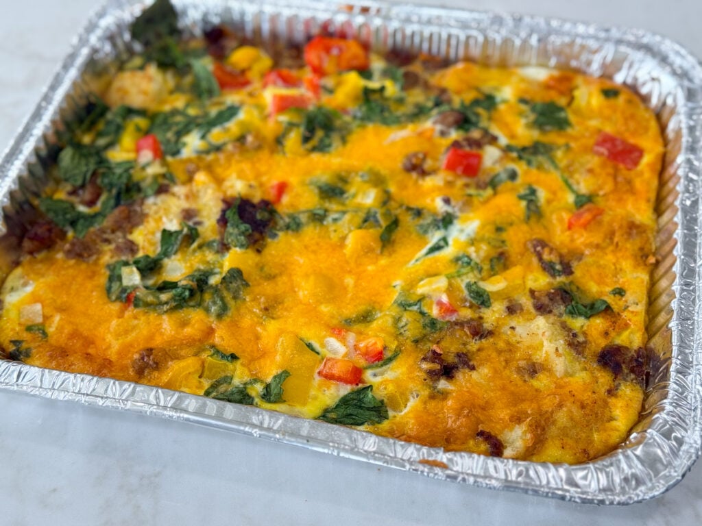 Sausage Hash Brown and Egg Casserole