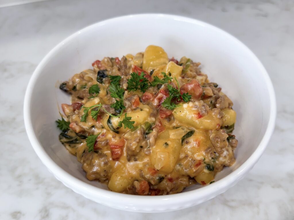 The best Sausage and Tomato Gnocchi