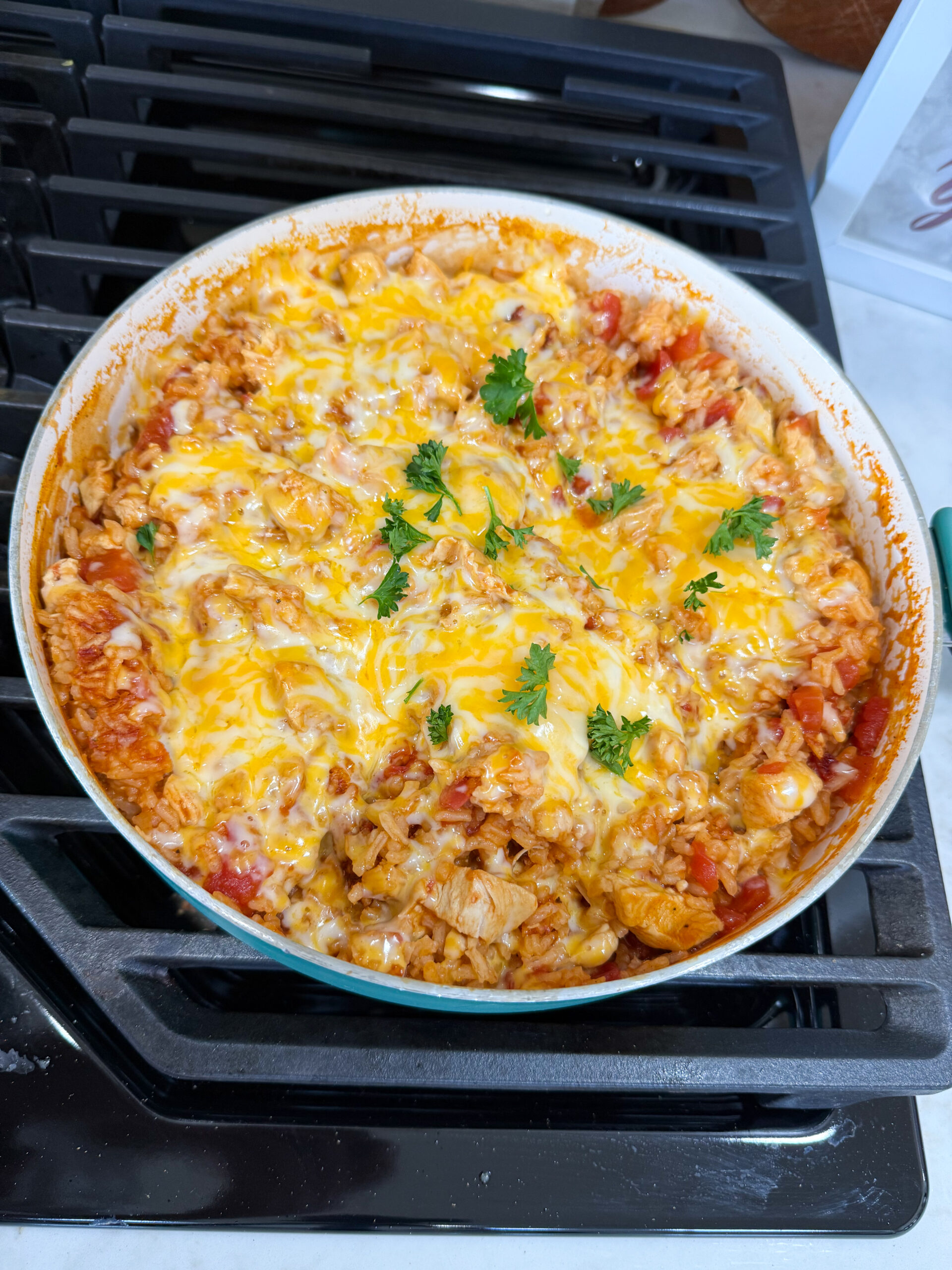 chicken taco rice ready to serve
